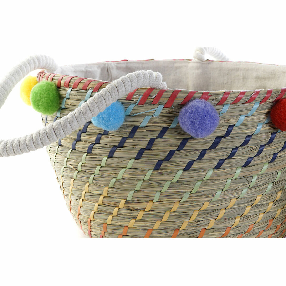 Korg - set DKD Home Decor Tofs Boho 57 x 45 x 42,5 cm - 6