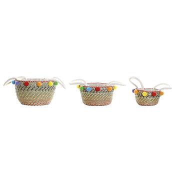 Korg - set DKD Home Decor Tofs Boho 57 x 45 x 42,5 cm