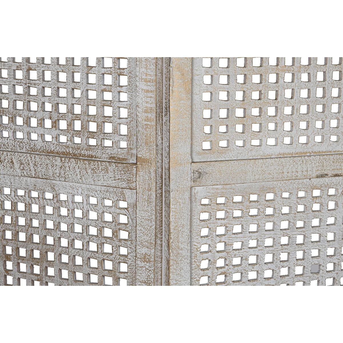 Skärm DKD Home Decor Vit Mangoträ Trä MDF 150 x 2 x 180 cm - 5
