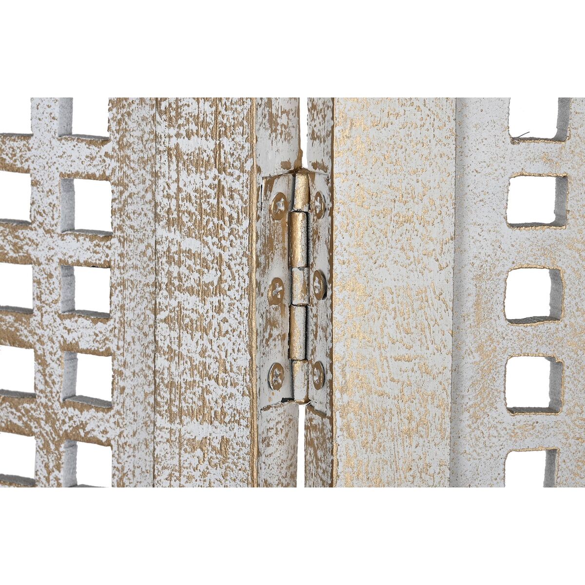 Skärm DKD Home Decor Vit Mangoträ Trä MDF 150 x 2 x 180 cm - 2