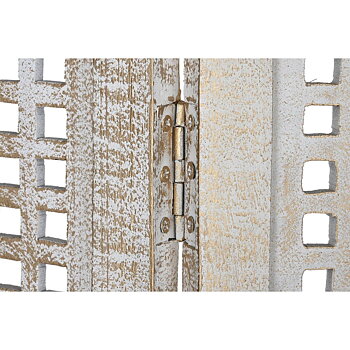 Skärm DKD Home Decor Vit Mangoträ Trä MDF 150 x 2 x 180 cm