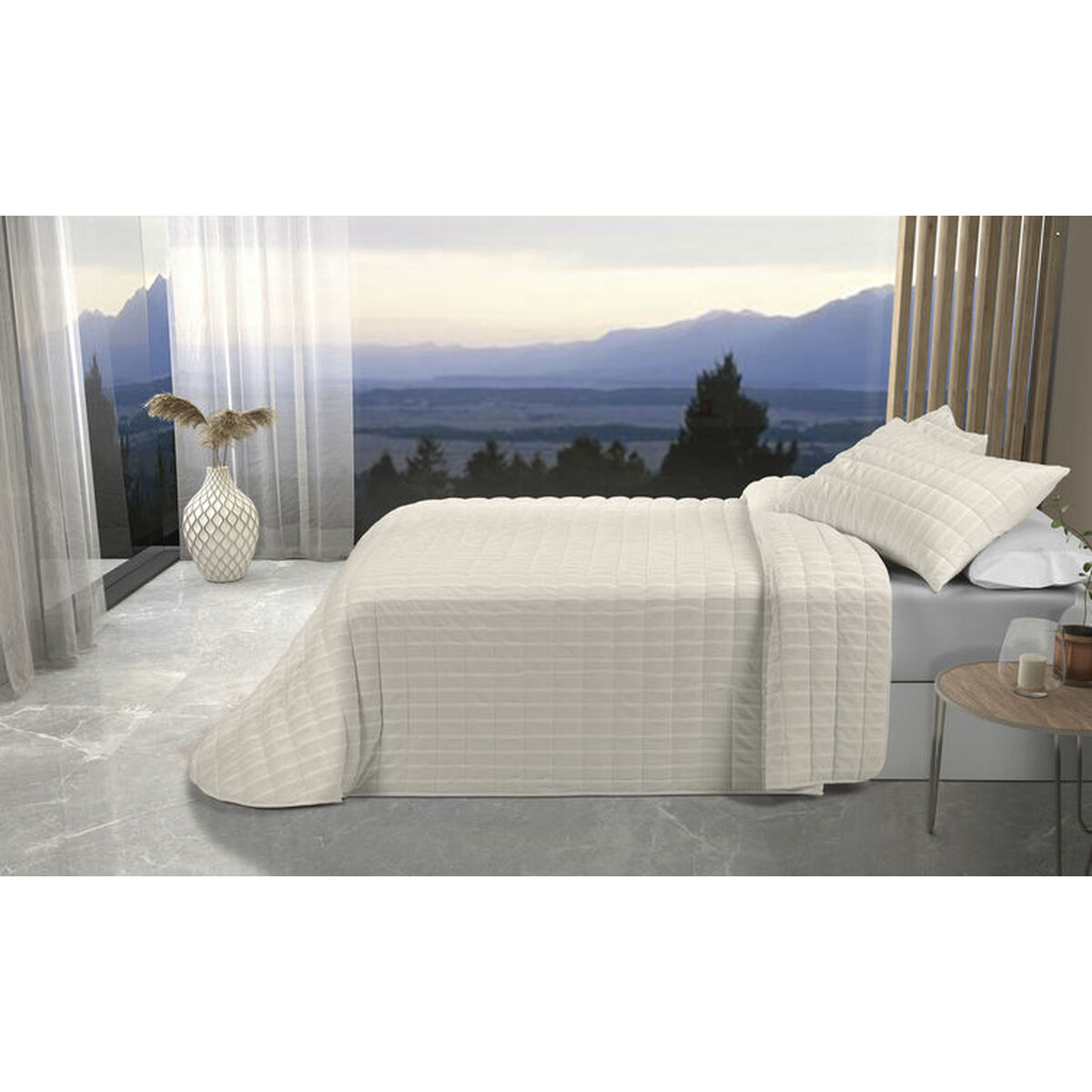 Sängöverdrag Pierre Cardin ONDAS Beige Säng 135 (3 Delar) - 3