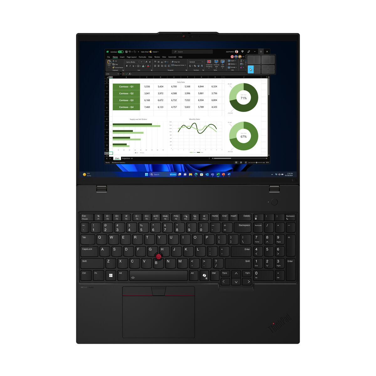Bärbar dator Lenovo L16 G1CORE ULTRA 7 15 SYST 16" Intel Core Ultra 7 155u 16 GB RAM 512 GB SSD Qwerty Spanska - 2