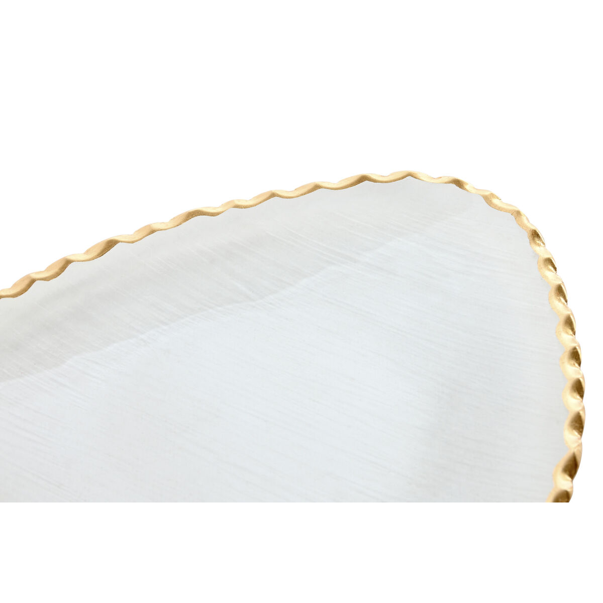 Bordsdekoration Home ESPRIT Transparent Gyllene Abstrakt Modern 29 x 23 x 2 cm - 2