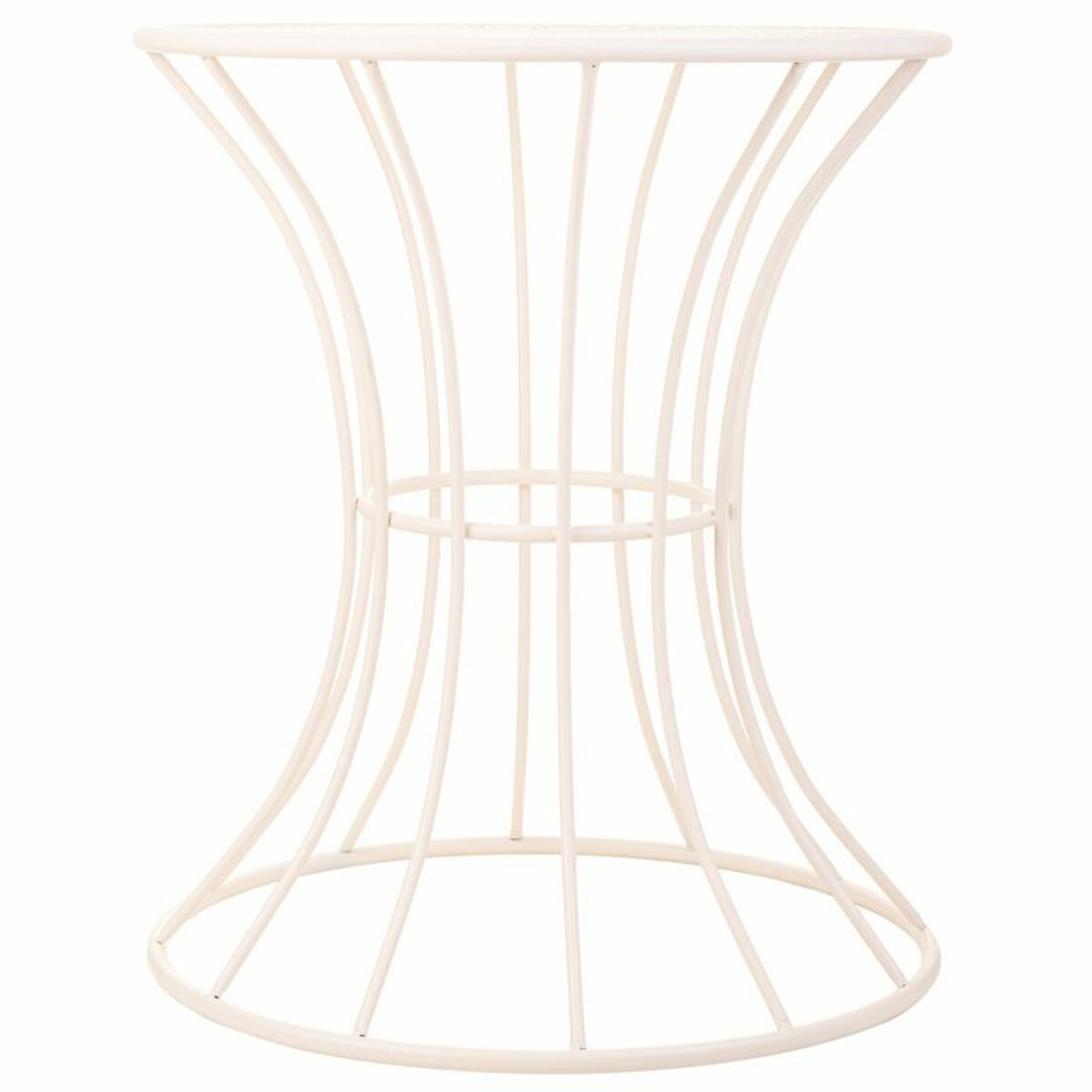 Sidobord Alexandra House Living Vit Järn 20 x 50 x 21 cm - 3