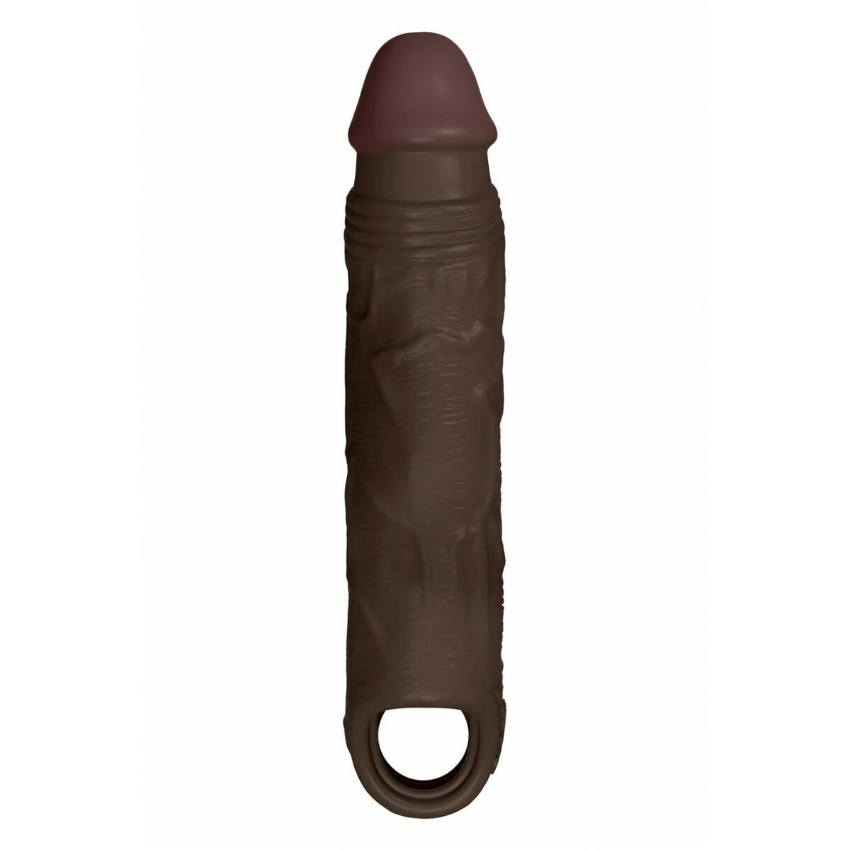 Realistisk vibrator Shaft MAHOGANY - 5