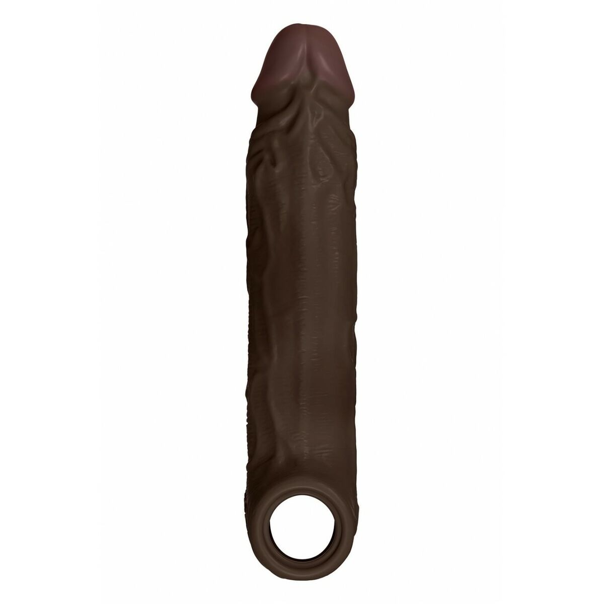 Realistisk vibrator Shaft MAHOGANY - 6