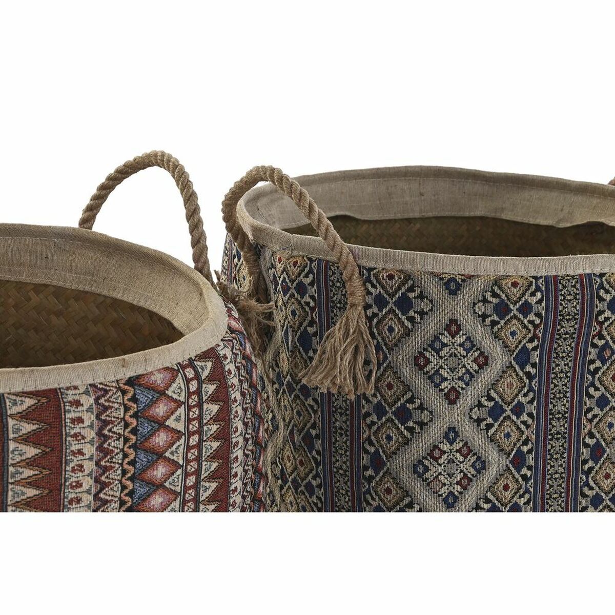 Korg DKD Home Decor 40 x 40 x 48 cm Jute Sjögräs Boho (2 antal) - 5