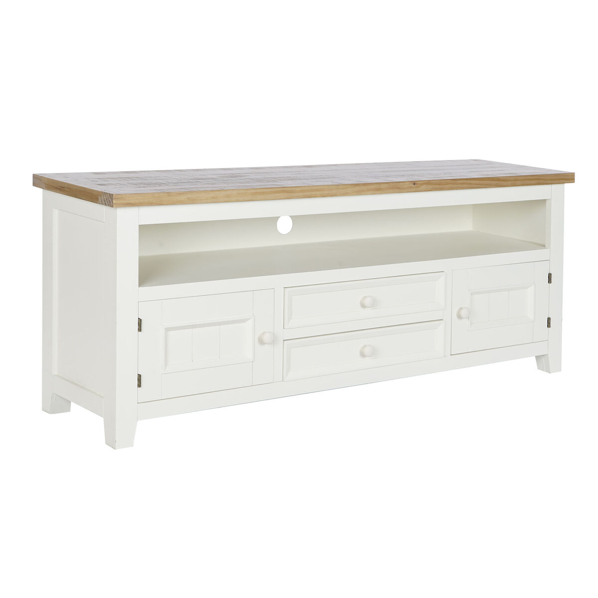 TV-möbler DKD Home Decor Beige Naturell Paulowniaträ 134,5 x 35 x 55 cm
