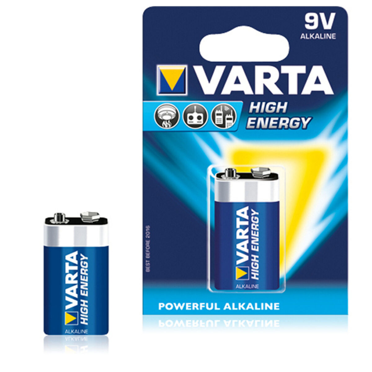 Batteri Varta 6LR61 9V 9 V 580 mAh 1,5 V (10 antal) - 2