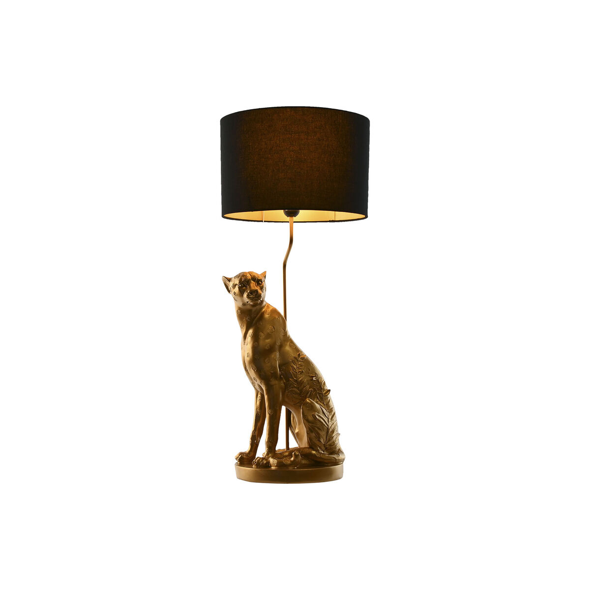 Bordslampa Home ESPRIT Svart Gyllene 33 x 33 x 78,5 cm - 5