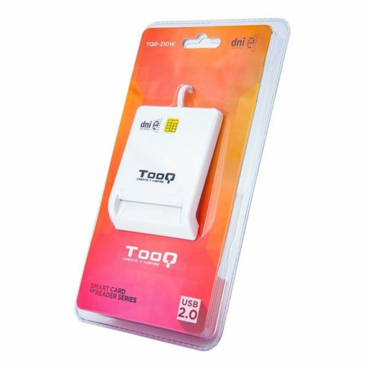 Smartkortläsare TooQ TQR-210W USB 2.0 Vit - 2