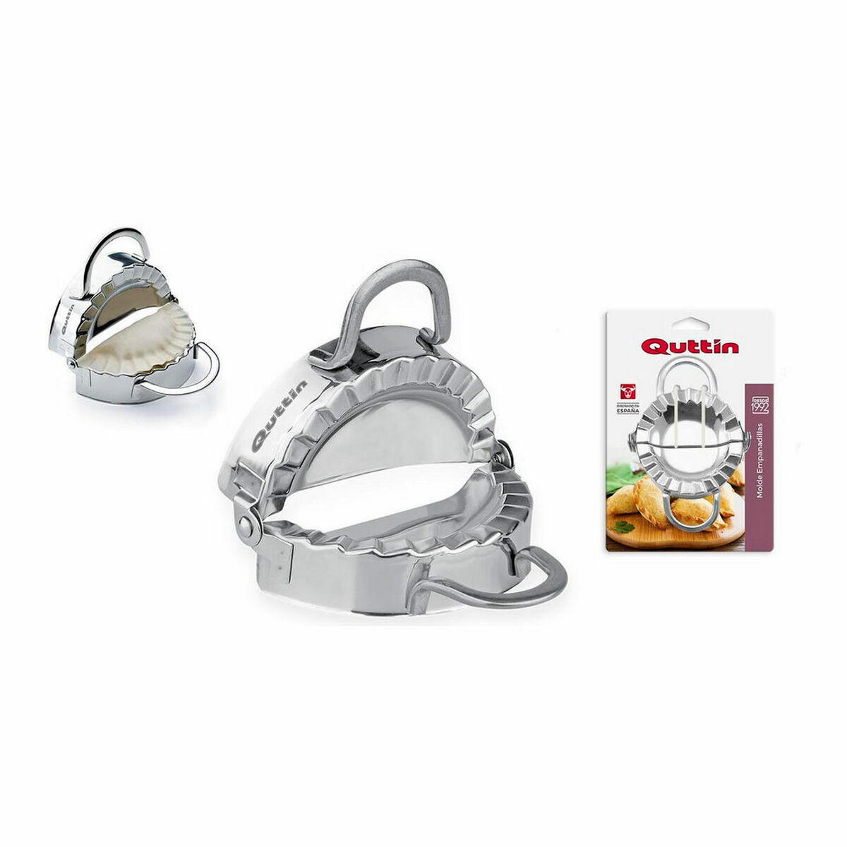 Bakform Quttin 137214 Rostfritt stål Små piroger (12 antal) - 3