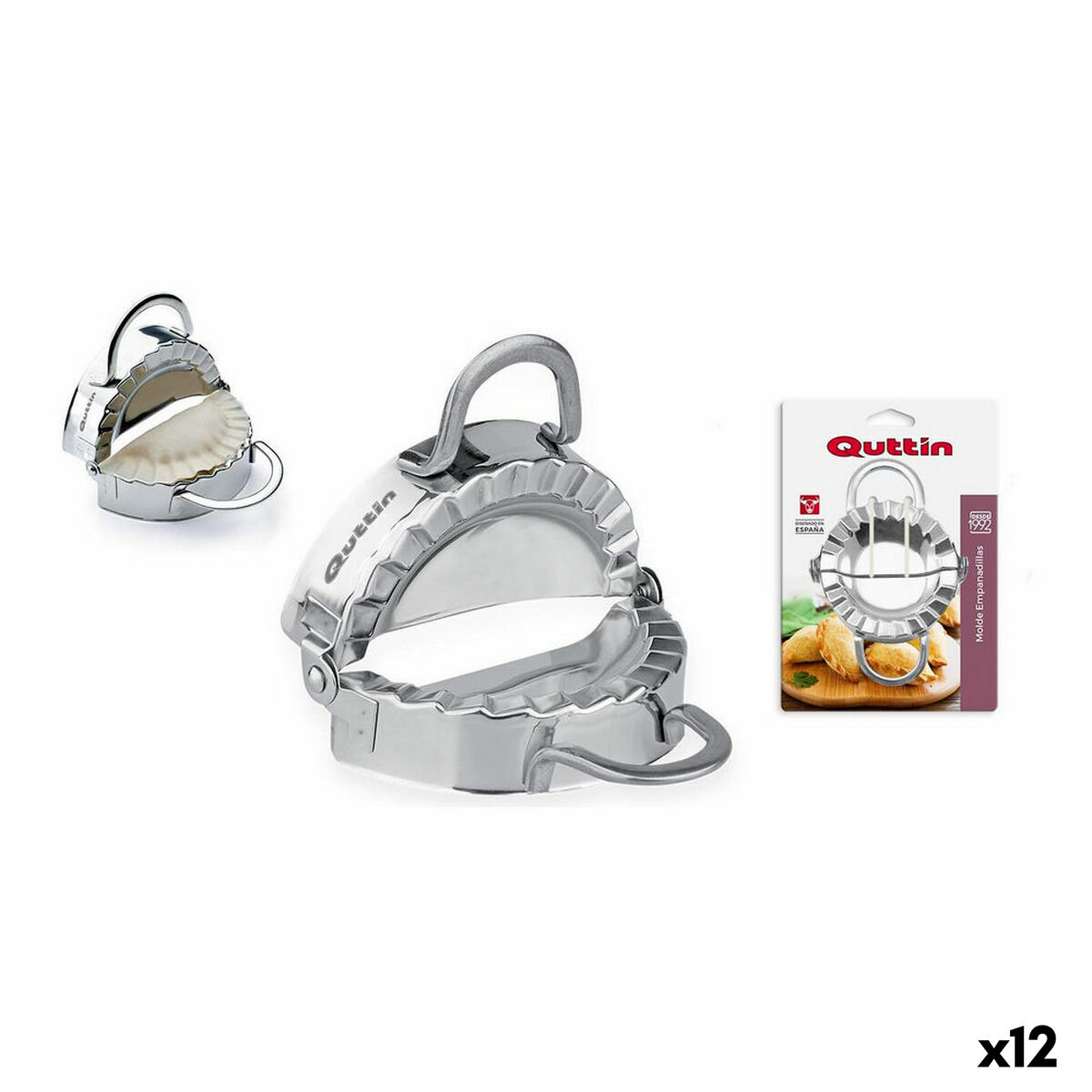 Bakform Quttin 137214 Rostfritt stål Små piroger (12 antal)