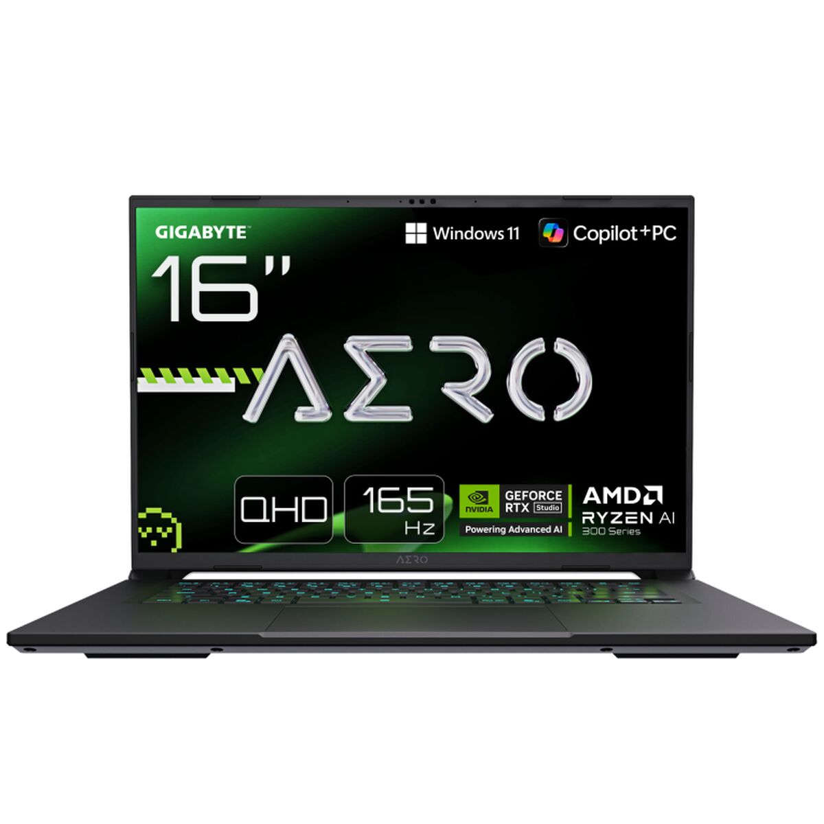 Bärbar dator Gigabyte AERO X16 1VH93ESC64DH Copilot+ 16" 32 GB RAM 1 TB SSD geforce rtx 5060 AMD Ryzen AI 9 HX 370 - 2