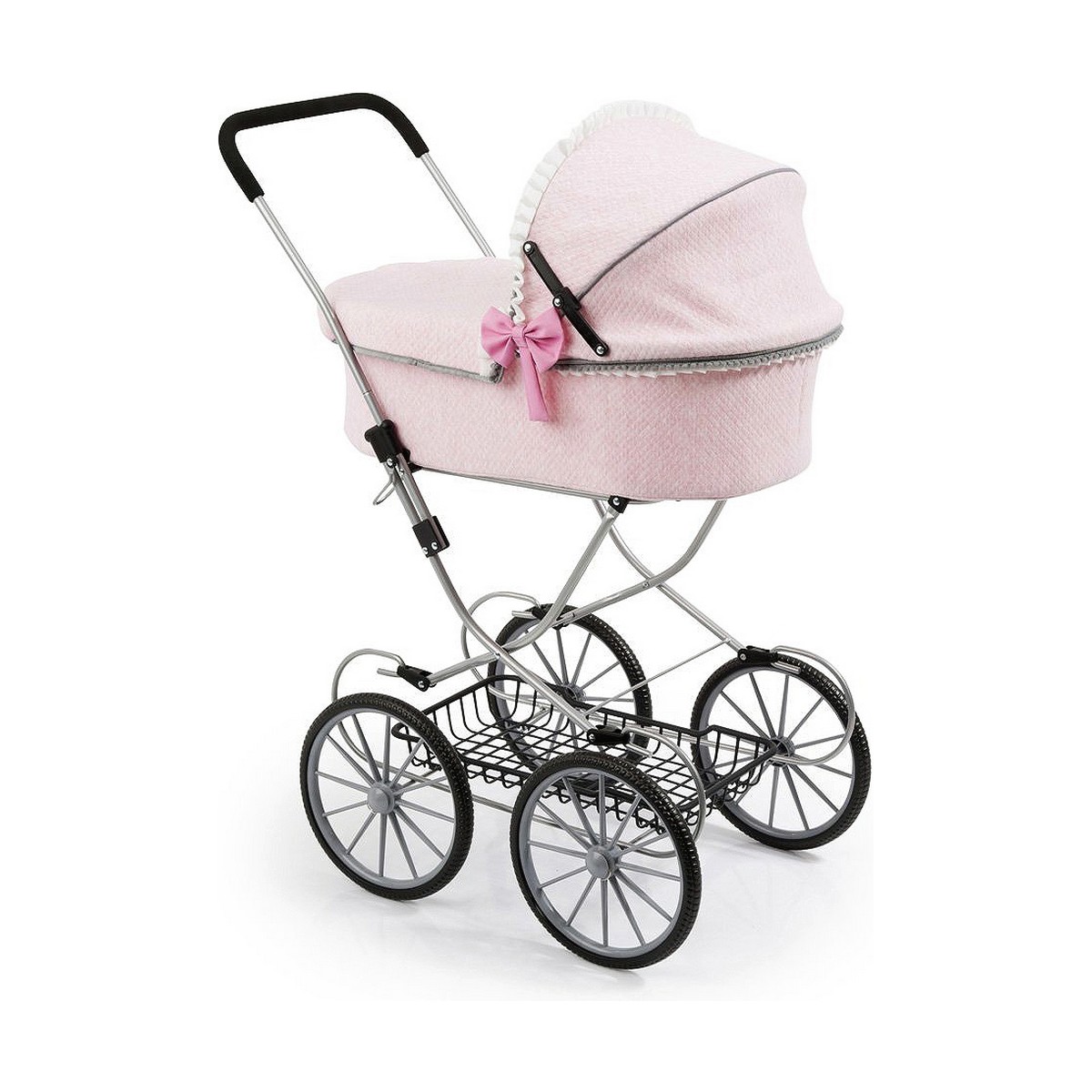 Dockvagn Reig Dolls Pram Rosa 64 cm - 8