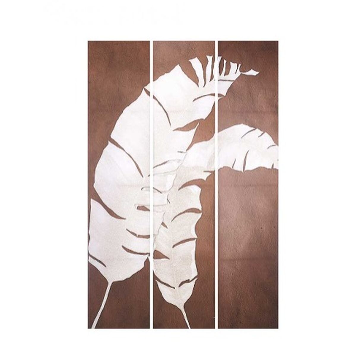 Skärm Gift Decor Vit Brun Kanvas 122 x 2,5 x 180 cm 40 x 180 x 7 cm