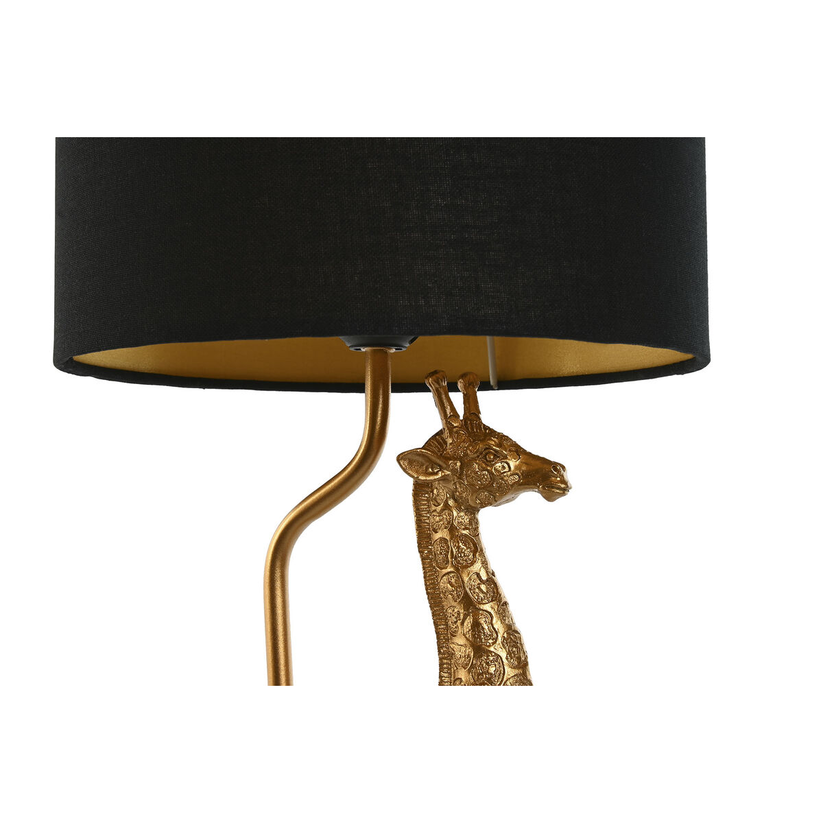 Bordslampa Home ESPRIT Svart Gyllene 20 x 20 x 53 cm - 2