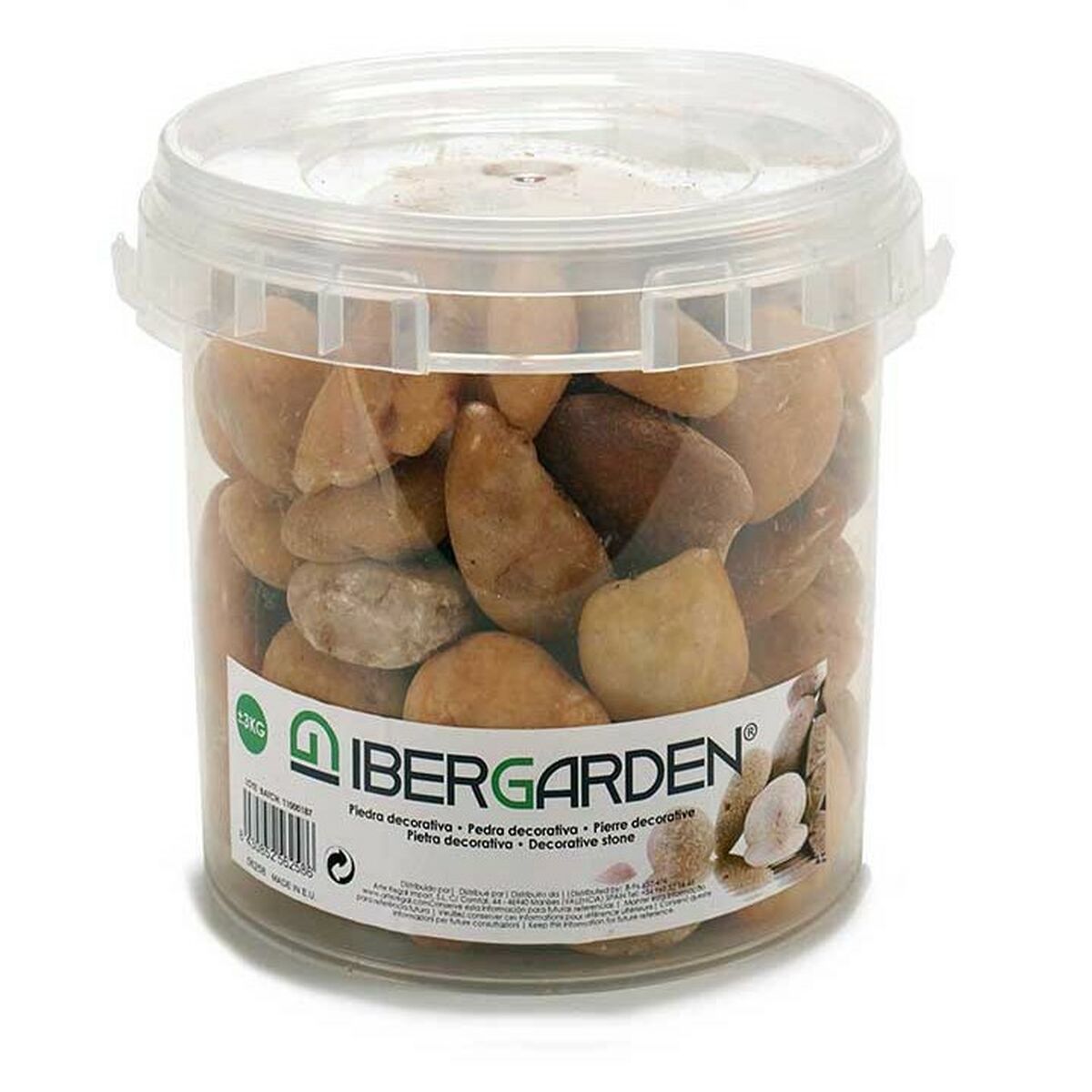 Dekorativa stenar Ibergarden 3BRM Brun Medium 3 Kg (4 antal) - 6