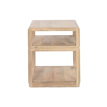 Sidobord Home ESPRIT Naturell Mangoträ 51 x 51 x 61 cm