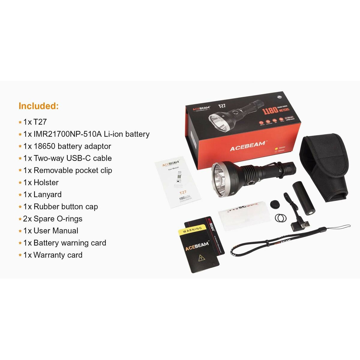 Ficklampa Acebeam P16 GRAY - 3