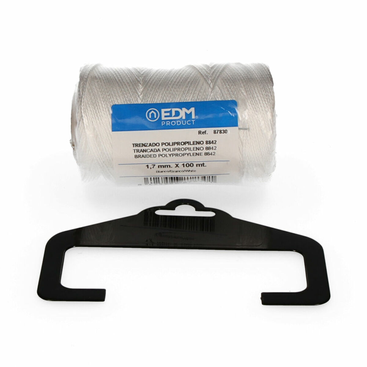 Flätat rep EDM 87830 Vit polypropen - 5