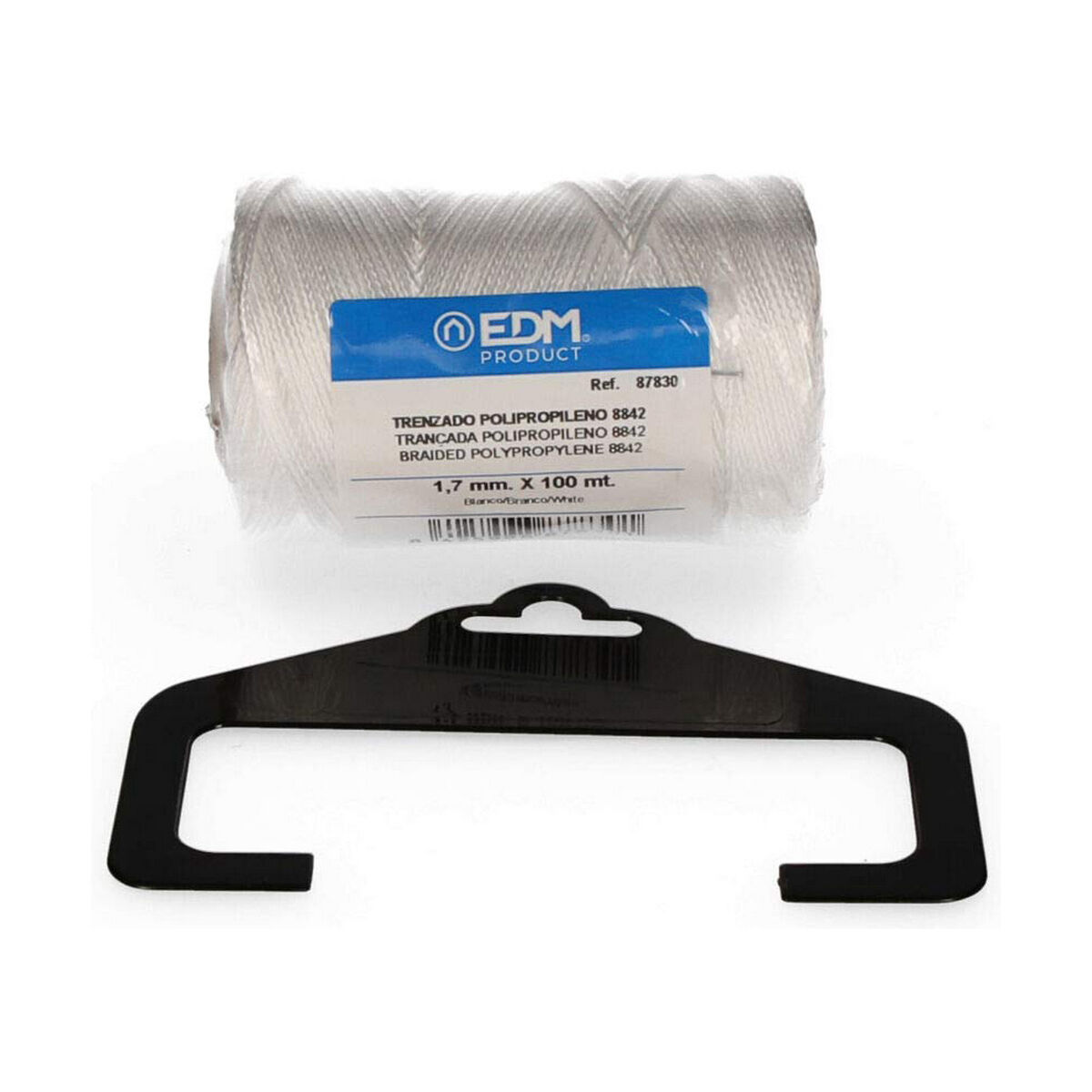 Flätat rep EDM 87830 Vit polypropen - 2