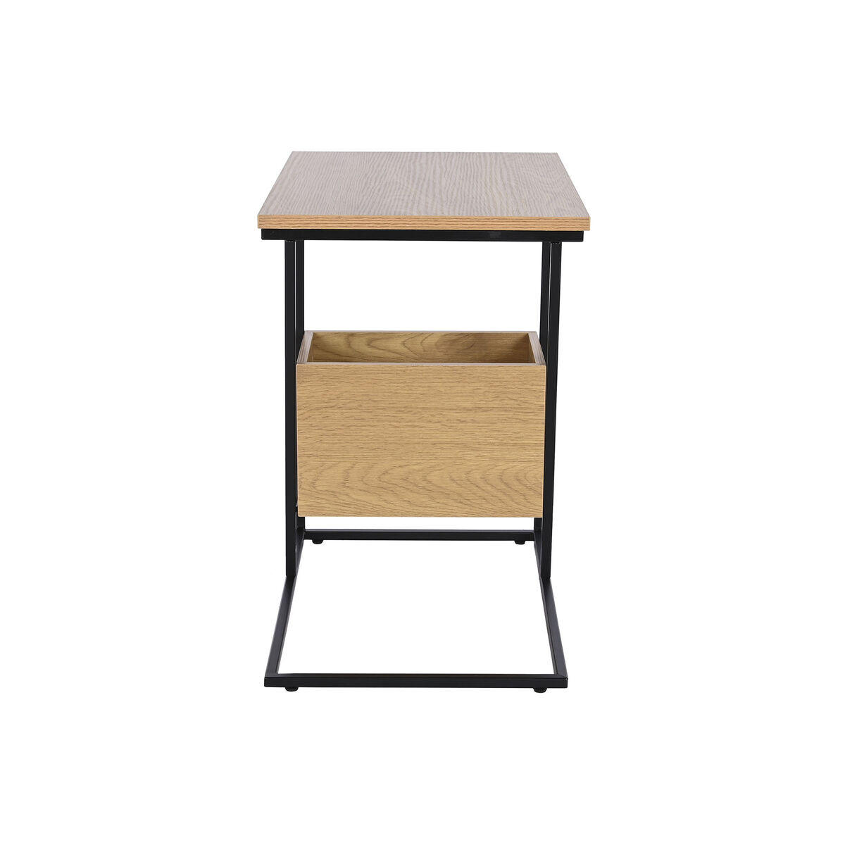 Sidobord DKD Home Decor 55 x 35 x 55 cm Naturell Svart Metall Trä MDF - 6