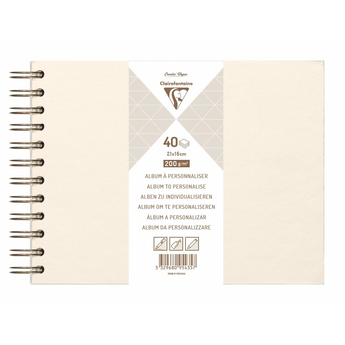 Anteckningsblock Clairefontaine 95435C Vit (Renoverade B)