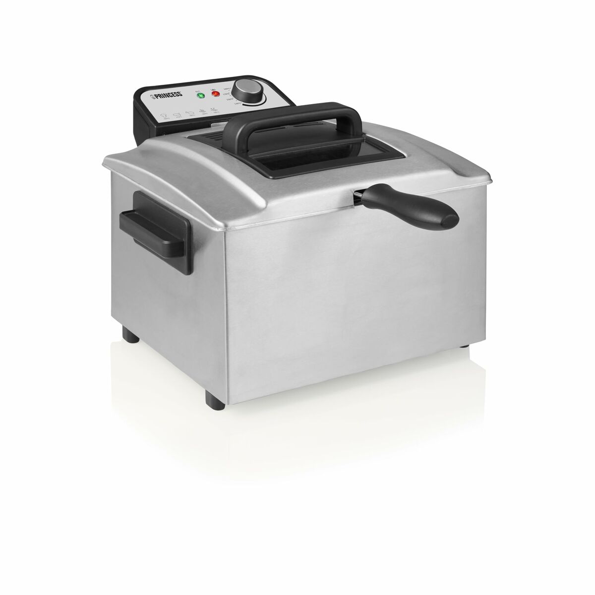 Fritös Princess 01.184090.01.001 5 L Silvrig - 2