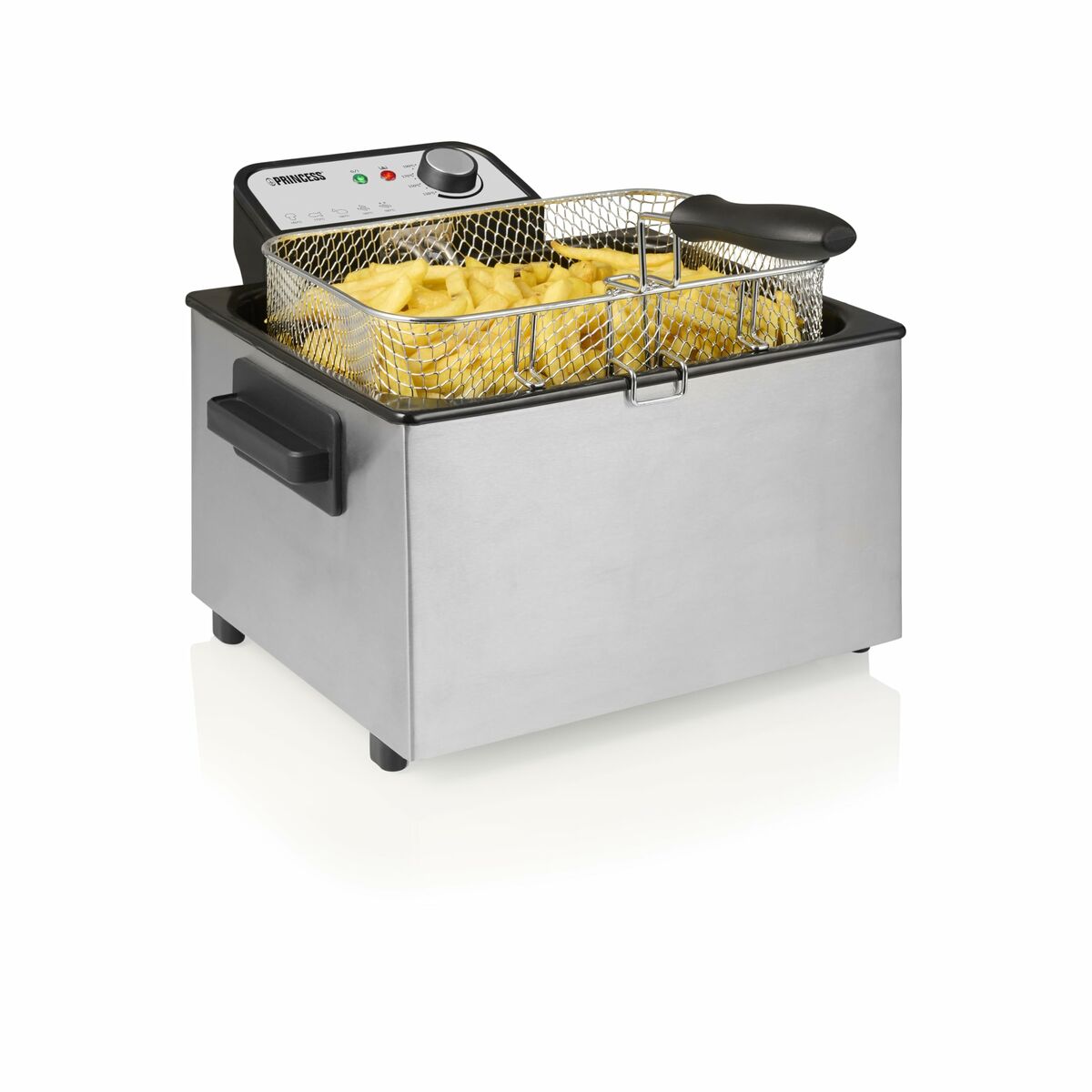 Fritös Princess 01.184090.01.001 5 L Silvrig