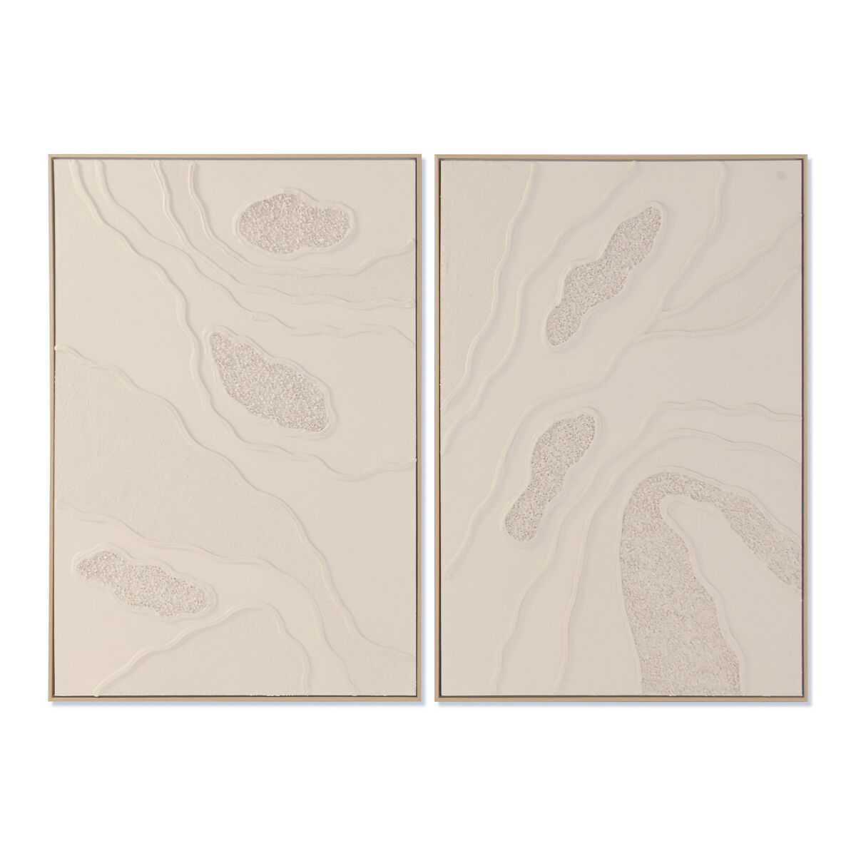 Kanvas Home ESPRIT Beige Modern Urban 62 x 4,5 x 92 cm (2 antal)