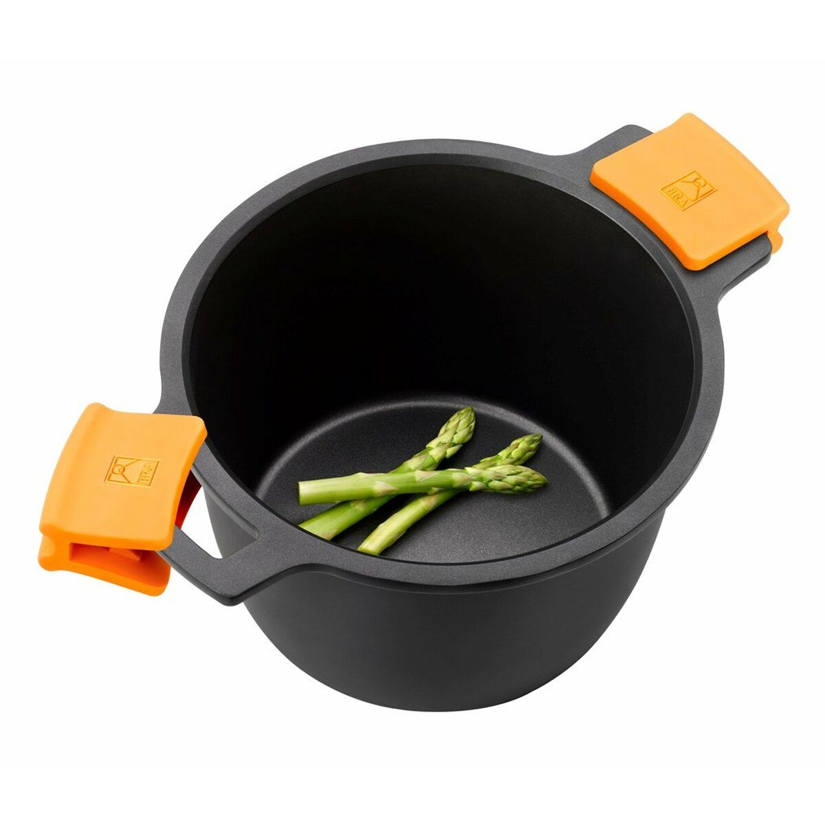 Kastrull med glaslock BRA A273907 Svart Metall Aluminium Smitt aluminium gjuta aluminium (1 antal) - 2