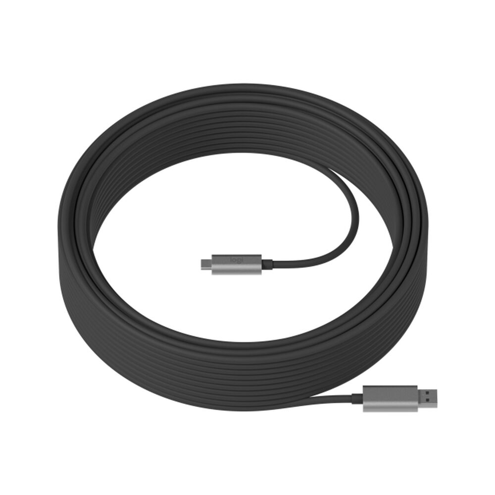 USB A till USB C Kabel Logitech 939-001799 Svart 10 m