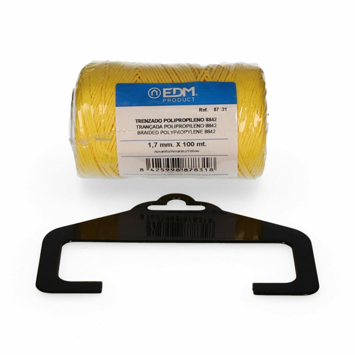 Flätat rep EDM 87831 Gul polypropen - 5