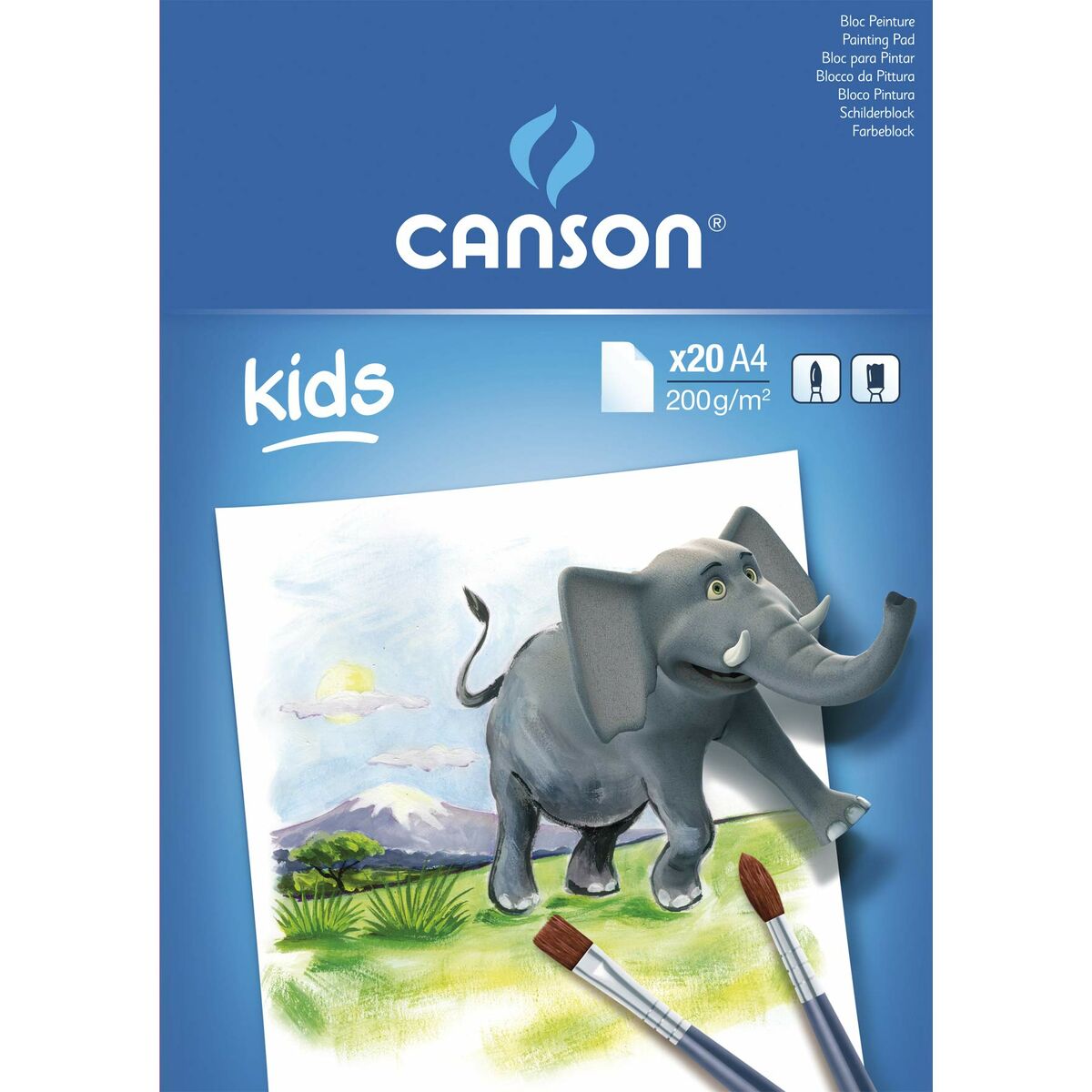 Anteckningsblock Canson Vit Multicolour (Renoverade A)