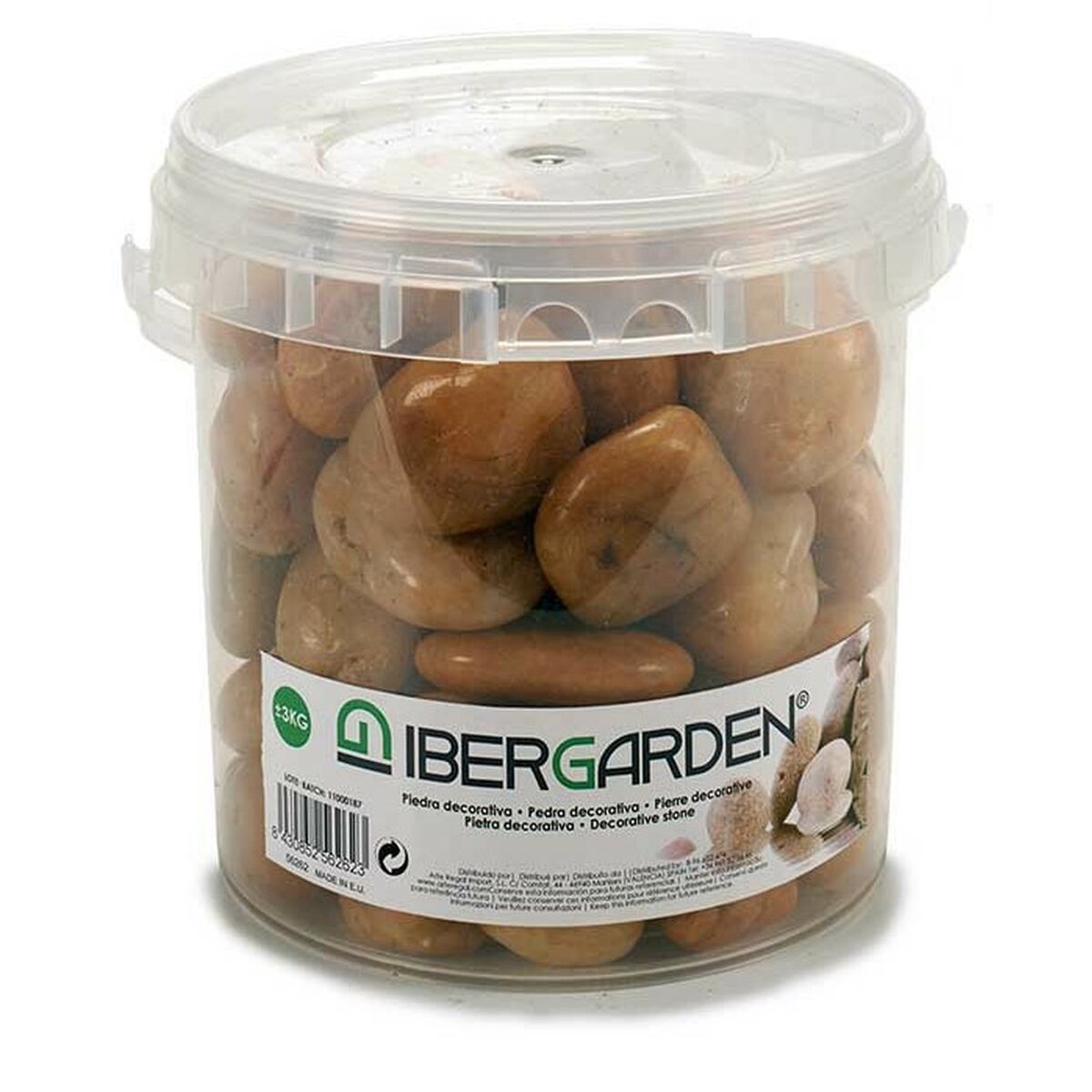 Dekorativa stenar Ibergarden 3BRG Brun Stor 3 Kg (4 antal) - 6