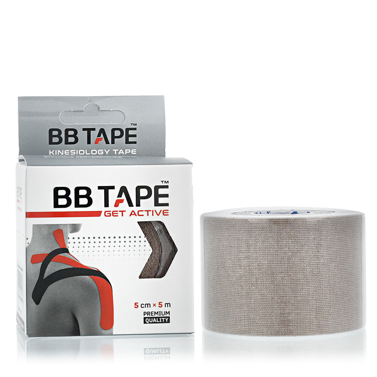 Kinesiologisk tejp Get Active Khaki 5 cm x 5 mm