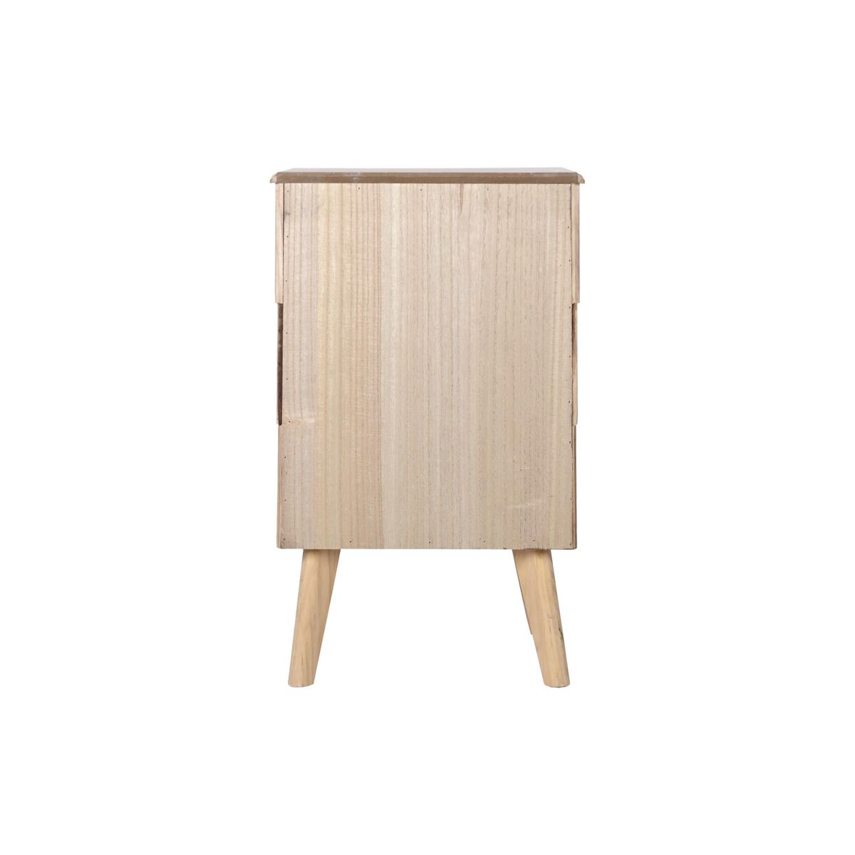 Nattduksbord DKD Home Decor Gyllene Ljusbrun Paulowniaträ Trä MDF 43 x 40 x 70 cm - 2