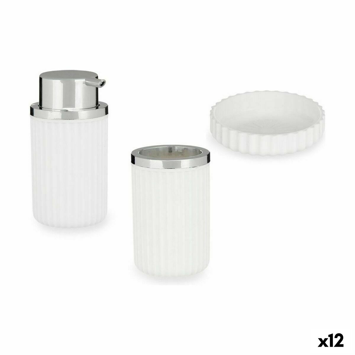 Badkit Berilo Vit Plast 10,5 x 16,5 x 15,5 cm (12 antal)