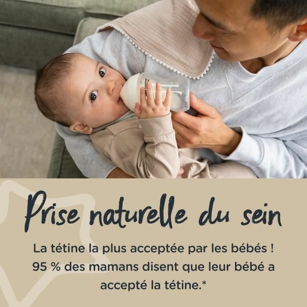 Set med nappflaskor Tommee Tippee 260 ml - 3