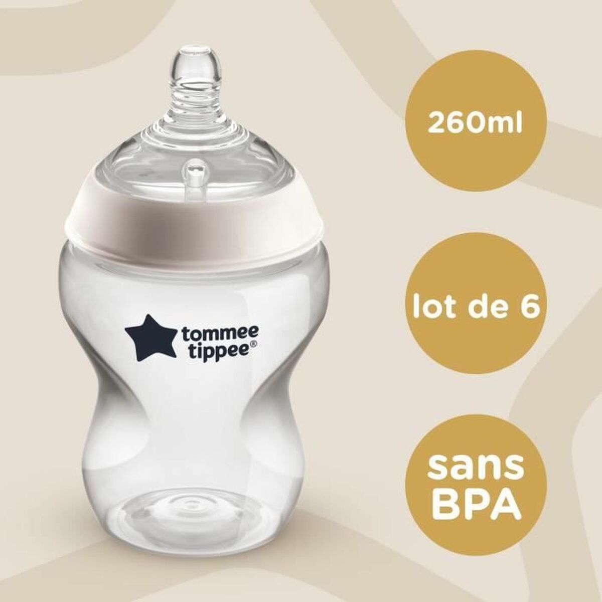 Set med nappflaskor Tommee Tippee 260 ml - 2