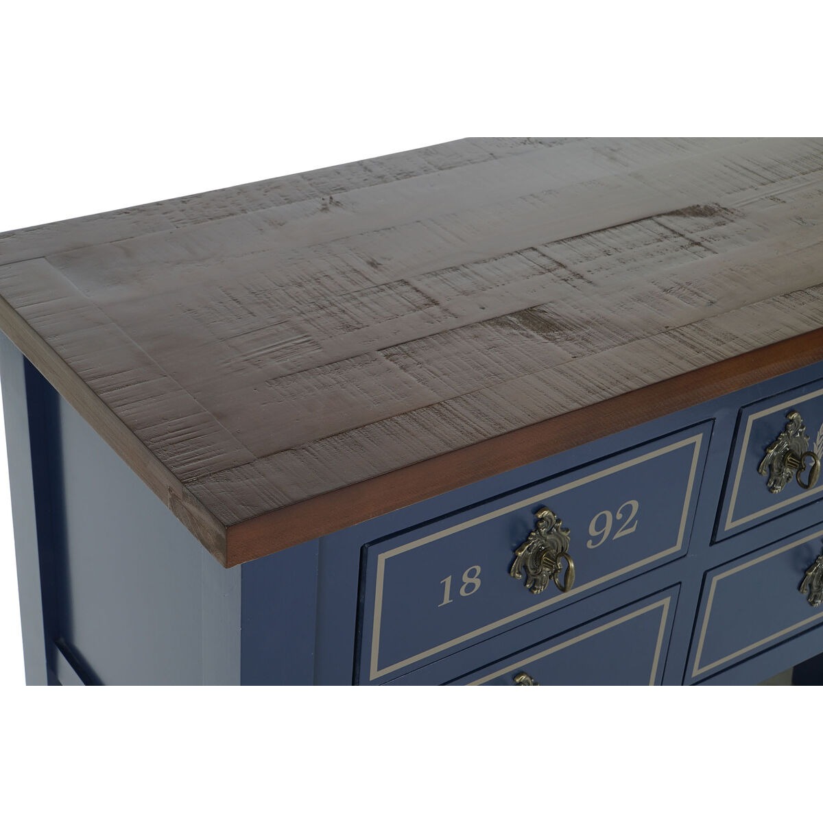 Mottagare Home ESPRIT Brun Marinblå 103 x 35 x 80 cm - 9