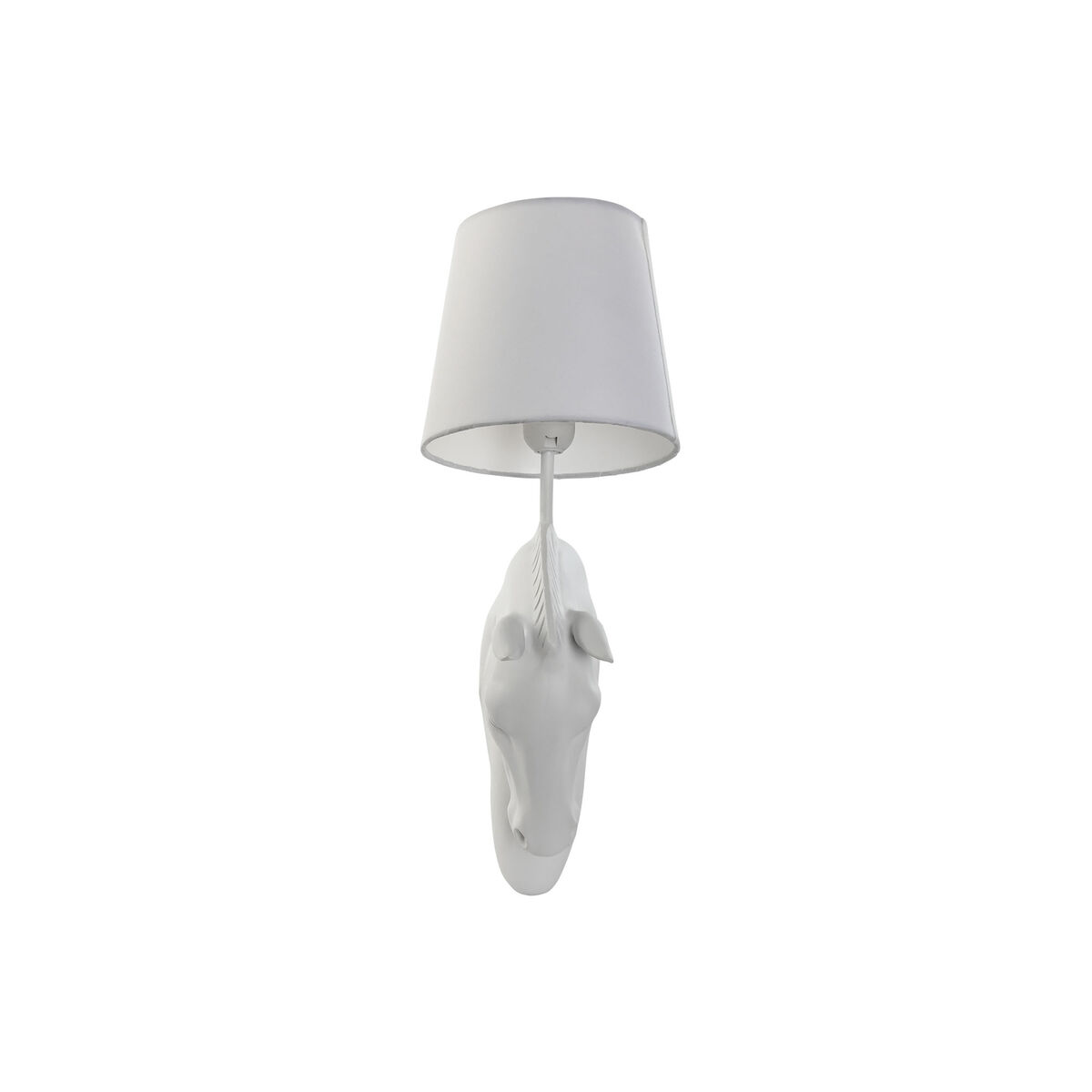 Vägglampa Home ESPRIT Vit 50 W Modern Häst Antikbehandlad 220 V 18 x 21,5 x 50,5 cm - 5