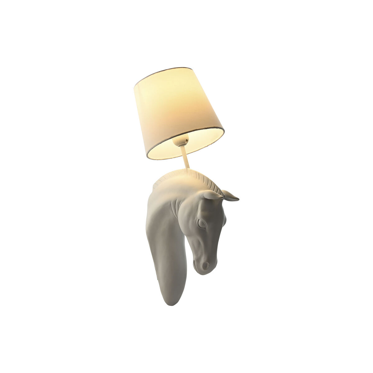 Vägglampa Home ESPRIT Vit 50 W Modern Häst Antikbehandlad 220 V 18 x 21,5 x 50,5 cm - 7