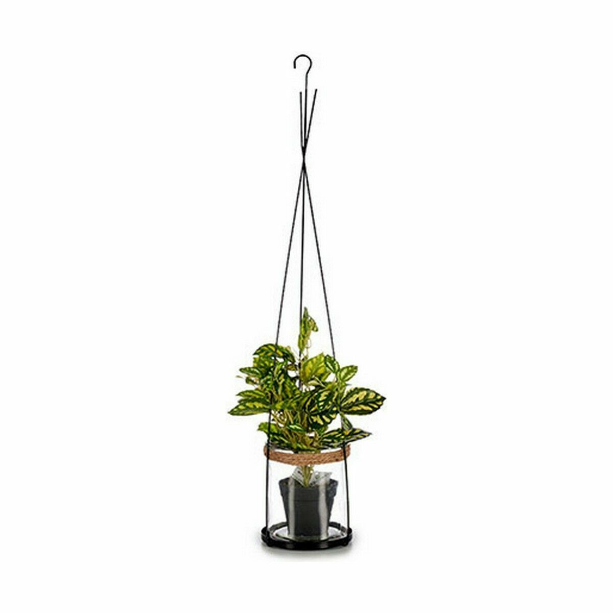 Ljusstakar Ibergarden Metall Glas 15,5 x 85,5 x 15,5 cm (12 antal) - 2