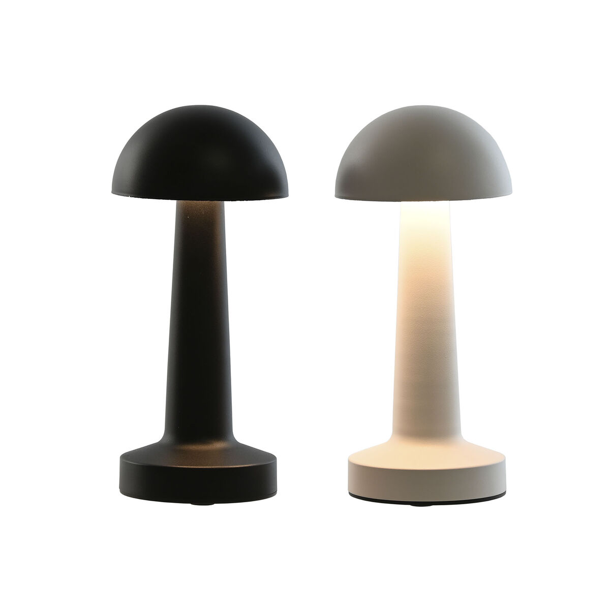 Bordslampa Home ESPRIT Vit Svart 9 x 9 x 22 cm (2 antal) - 5
