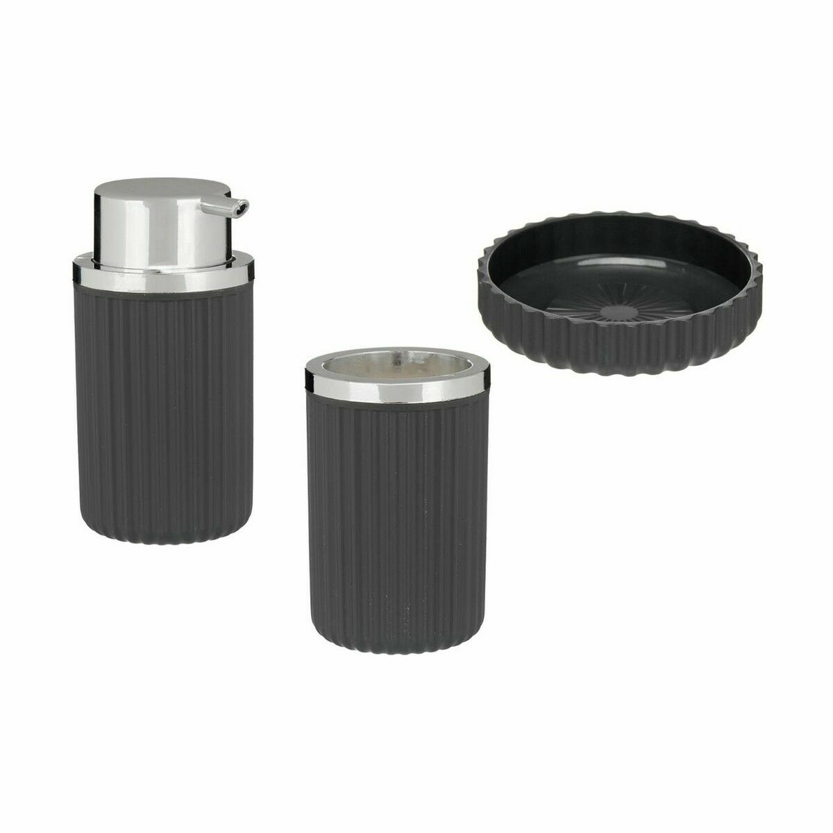 Badkit Antracitgrå Plast (12 antal) - 5