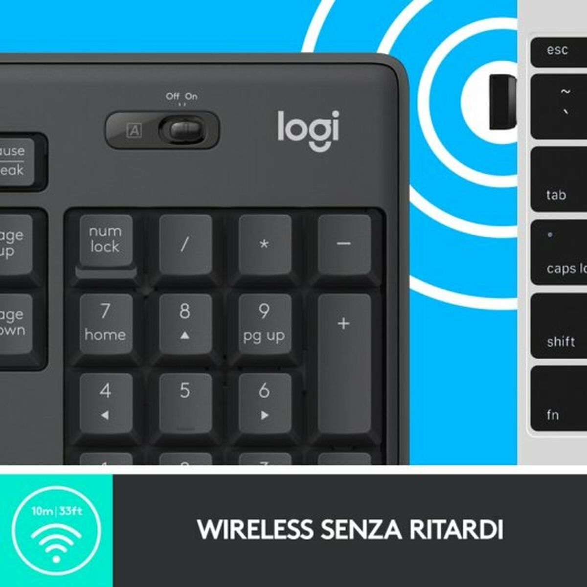 Tangentbord Logitech Svart QWERTY - 5