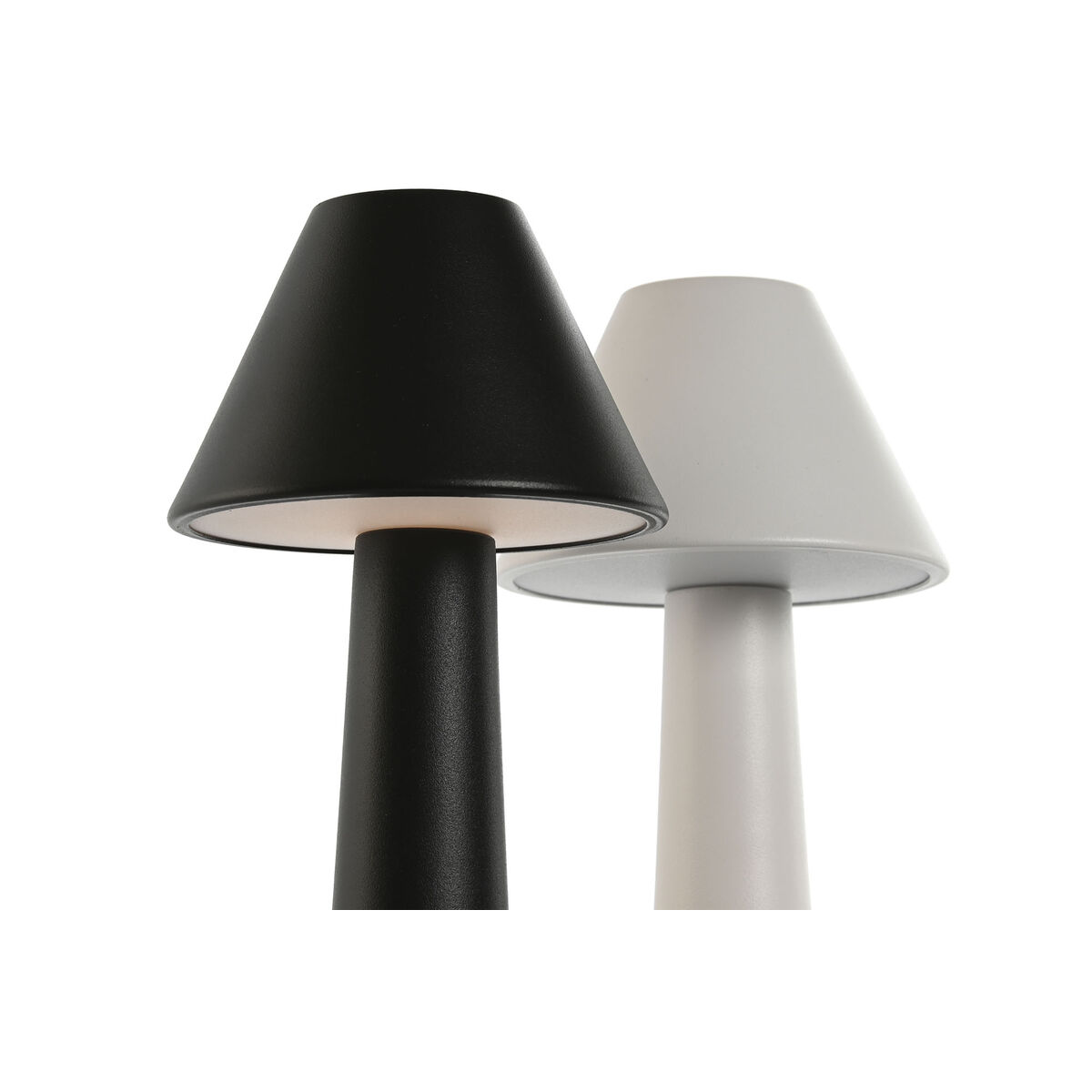 Bordslampa Home ESPRIT Vit Svart 9 x 9 x 24 cm (2 antal) - 2